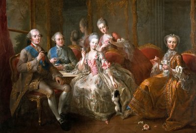 Chokoladekoppen Penthièvre-familien af Jean Baptiste Charpentier