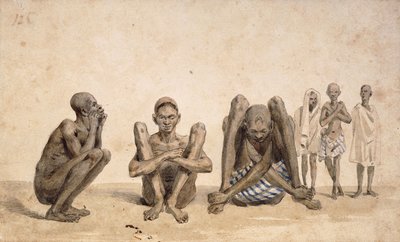 Sorte mennesker i Rio Janeiro, ca. 1825-6 (akvarel) af Jean Baptiste Debret