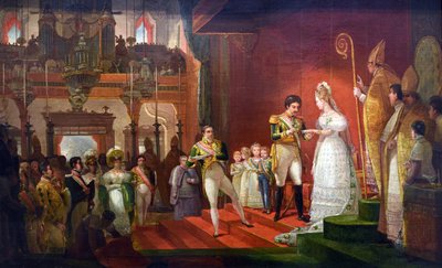Andet ægteskab af S.M.I. D. Pedro I er af Jean Baptiste Debret