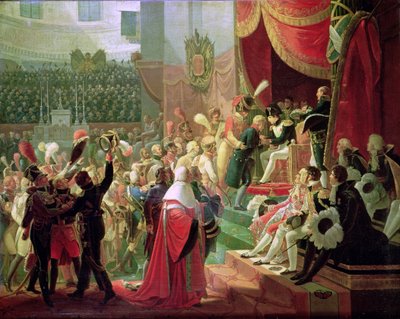 Den første uddeling af kors af Æreslegionen i Invalidekirken, 14. juli 1804, 1812 af Jean Baptiste Debret
