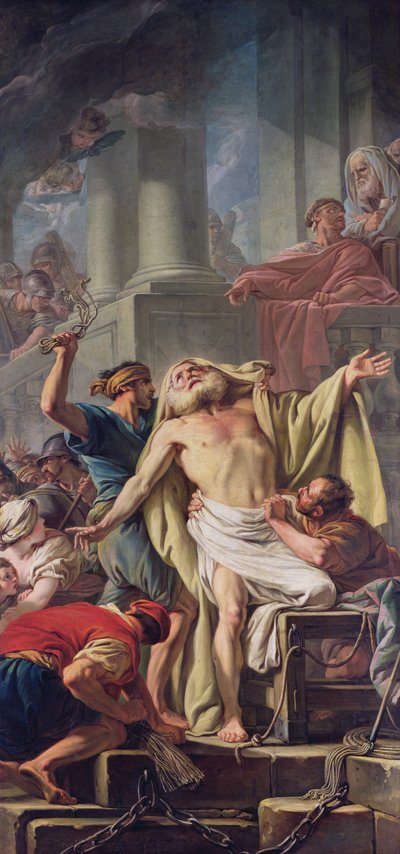 The Flagelation of St. Andrew, 1761 af Jean Baptiste Deshays de Colleville