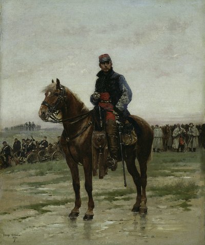 En officer til hest af Jean Baptiste Edouard Detaille