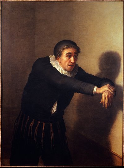 Grandmesnil i rollen som Harpagon Komikeren Grandmesnil (pseudonym Jean-Baptiste Fauchard) (1737-1816) spiller Harpagons karakter i Molieres skuespil "L