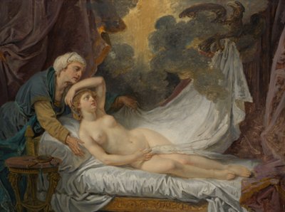 Aegina Besøgt af Jupiter, ca. 1767-69. af Jean Baptiste Greuze