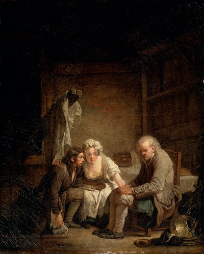 Blind mand bedraget, c1755 af Jean Baptiste Greuze