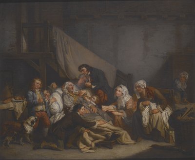 Death of an Old Man (olie på lærred) af Jean Baptiste Greuze