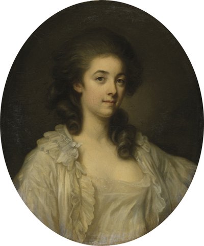 Fransk: Portrait de Madame de Champcenetz Portræt af Madame de Champcenetz af Jean Baptiste Greuze