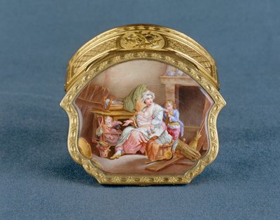 Jean-Marie TironSnuffbox: "Skilsmissen eller den gode mor" efter J.-B. Greuze1766-1767 ... af Jean Baptiste Greuze