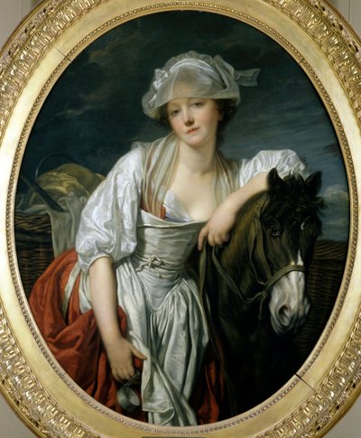 Malkepigen Maleri af Jean Baptiste Greuze (1725-1805) 1700-tallet søn. 1,06x0,86 m Paris, Louvre-museet. af Jean Baptiste Greuze