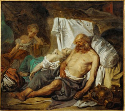 Lot og hans døtre ... af Jean Baptiste Greuze