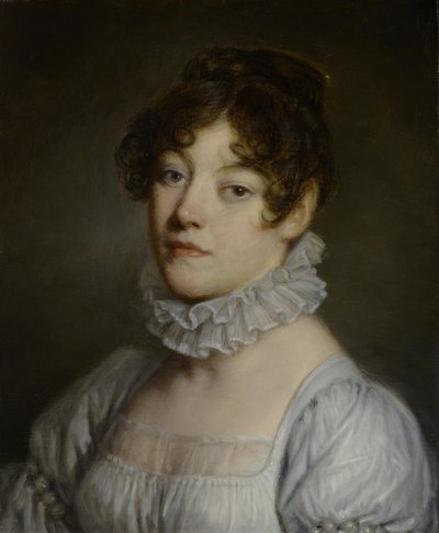 Portræt af en ung kvinde af Jean Baptiste Greuze