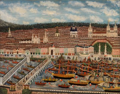 Udsigt over Bordeaux, 1884 af Jean Baptiste Guiraud