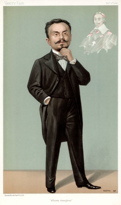 Udenrigsanliggender, Gabriel Hanotaux, fransk statsmand, 1896 af Jean Baptiste Guth