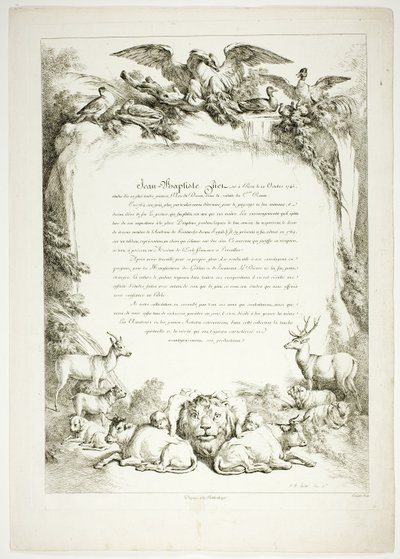 Biografiside fra Oeuvres de J. B. Huet af Jean Baptiste Huet