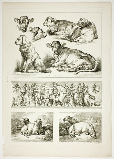 Plade 20 af 38 fra Oeuvres de J. B. Huet af Jean Baptiste Huet