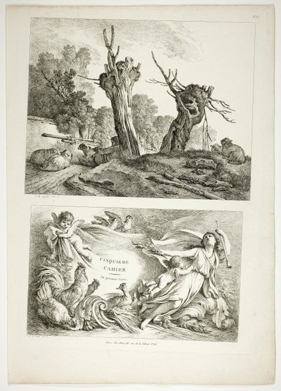 Plade 25 af 38 fra Oeuvres de J. B. Huet af Jean Baptiste Huet