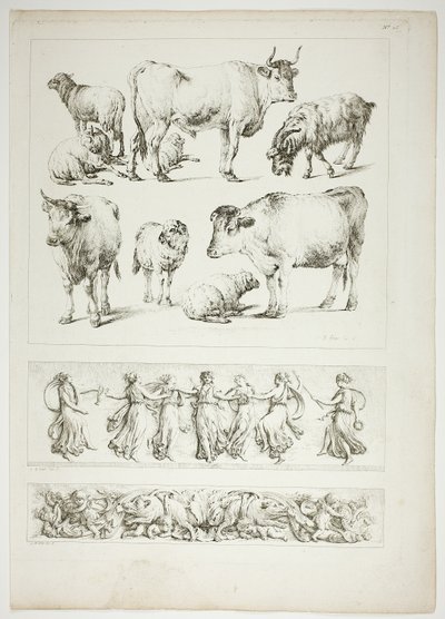 Plade 26 af 38 fra Oeuvres de J. B. Huet af Jean Baptiste Huet
