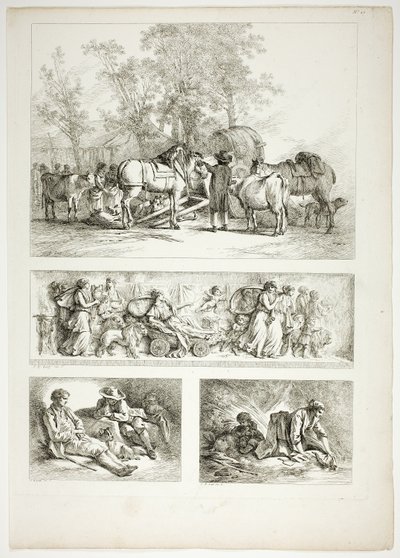 Plade 27 af 38 fra Oeuvres de J. B. Huet af Jean Baptiste Huet