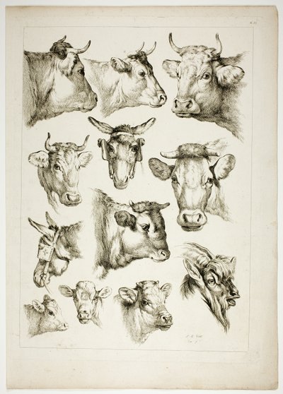 Plade 35 af 38 fra Oeuvres de J. B. Huet af Jean Baptiste Huet