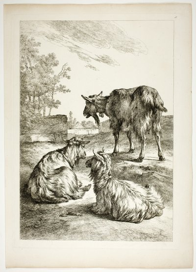 Tavle Atten af ​​38 fra Oeuvres de J. B. Huet af Jean Baptiste Huet