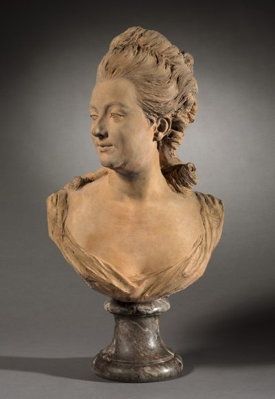 Portræt af Miss de Vandeul, muligvis 1760 af Jean Baptiste II Lemoyne