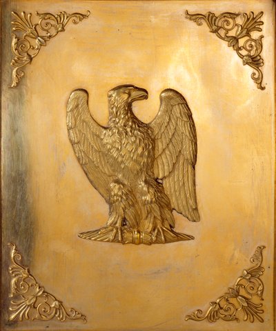 Dekoreret låg af den kejserlige ørn, symbol på kejser Napoleon I (1769-1821) realiseret af Jean Baptiste Isabey (1767-1855) 1814 Privat samling af Jean Baptiste Isabey