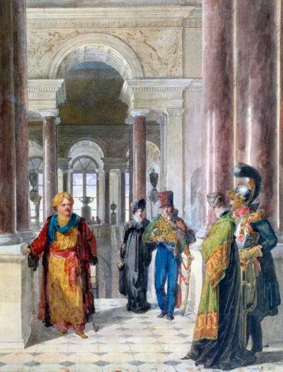 Udforsker museet, 1817 af Jean Baptiste Isabey