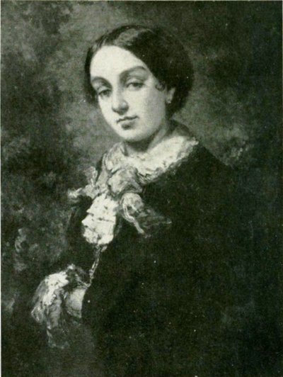 George Sand (1804-1876) P af Jean Baptiste Isabey