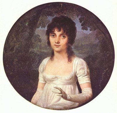 Portræt af Christine Boyer af Jean Baptiste Isabey