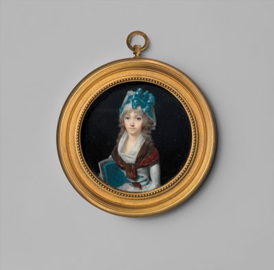 Portræt af en kvinde, ca. 1795 (elfenben) af Jean Baptiste Isabey