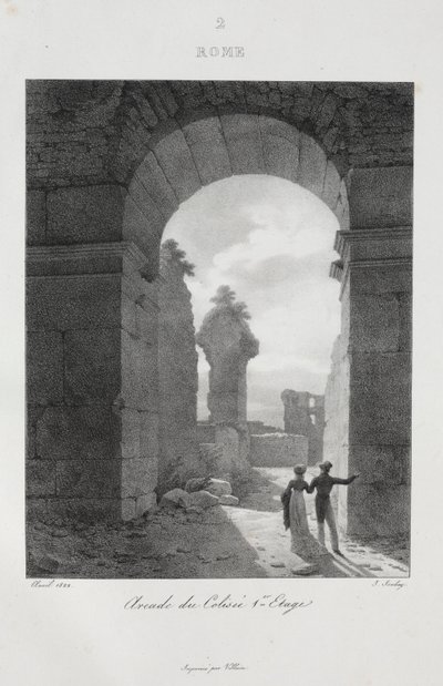 Rejse til Italien i 1822, 1833. af Jean Baptiste Isabey