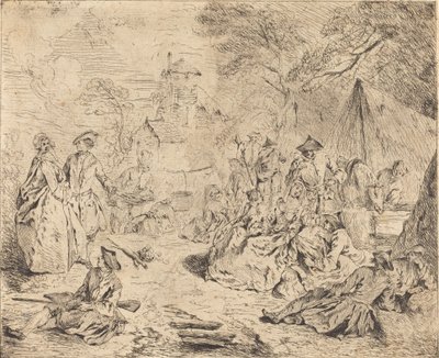 Tropper hviler af Jean Baptiste Joseph Pater