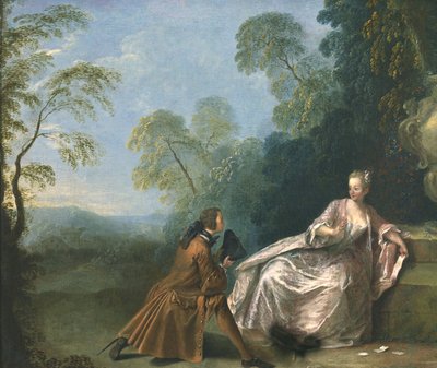 En galant samtale af Jean Baptiste Joseph Pater
