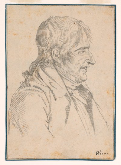 Portræt af en mand af Jean Baptiste Joseph Wicar
