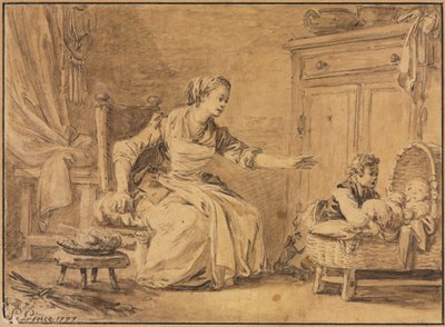 Moderlig omsorg af Jean-Baptiste Le Prince