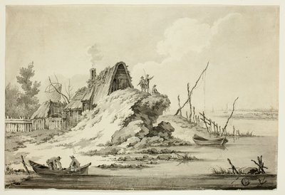 Rustik kystscene af Jean-Baptiste Le Prince