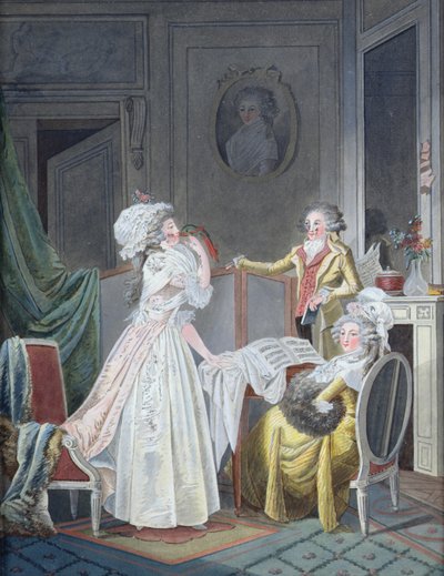 Kysser med parakitten af Jean Baptiste Mallet