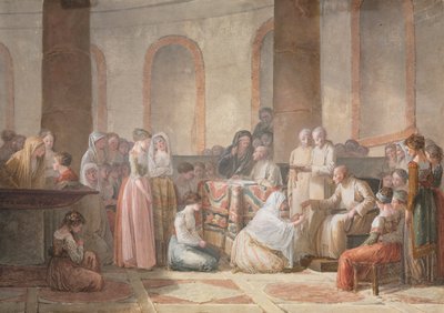 Uddelingen af rosenkranser af Jean Baptiste Mallet