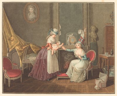 Fanfans frokost af Jean Baptiste Mallet after Henri Nicolas van Gorp
