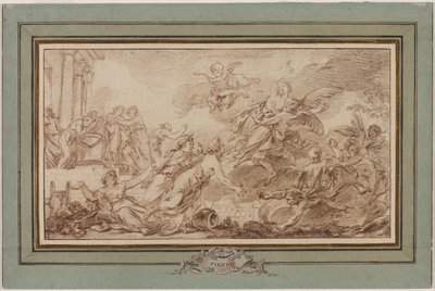 Boreas bortfører Oreithyia af Jean Baptiste Marie Pierre