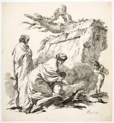 Flugten til Egypten af Jean Baptiste Marie Pierre