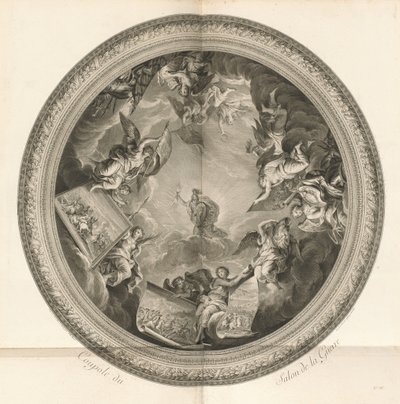 Kupolen af ​​Salon de la Guerre (Krigssalonens kupol) [pl. 35] af Jean Baptiste Masse