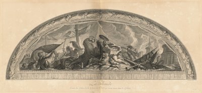 Holland, Center for Krigssalonen i arkaden, der åbner ind i galleriet (Holland, center for krigssalonen i arkaden, der åbner ind i galleriet) [pl. 39] af Jean Baptiste Masse