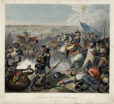 Slaget ved Fleurus den 26. juni 1794, 1795 af Jean Baptiste Mauzaisse