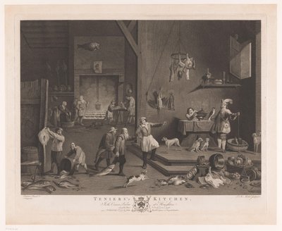 Køkkenscene med pejs Teniers
