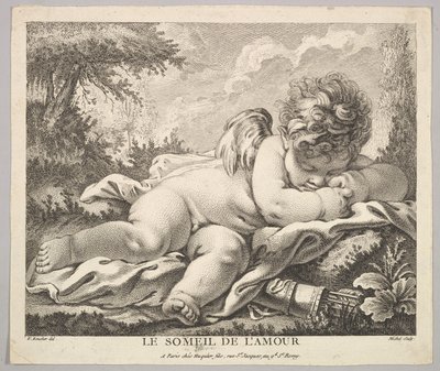 Amors søvn. af Jean Baptiste Michel