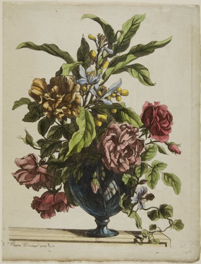 Vase med blomster af Jean Baptiste Monnoyer