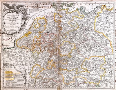 Kort over Tyskland (1703) (Gravering af Jean Baptiste Nolin