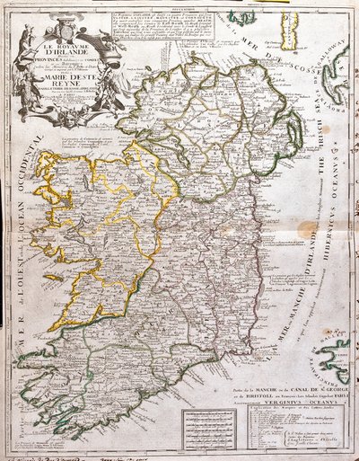 Kort over kongeriget Irland, dediee til Marie d