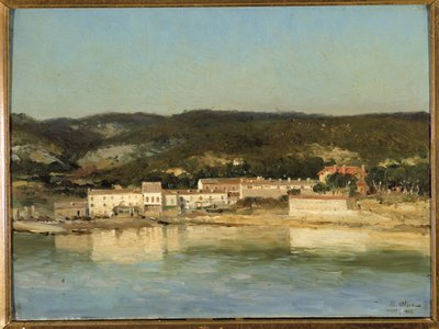 Udsigt over byen Carry le Rouet i Bouches du Rhone af Jean Baptiste Olive